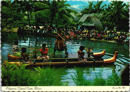 Warrior Dancing Pageant Long Canoe Polynesian Cultural Center Laie Oahu ... - $5.01