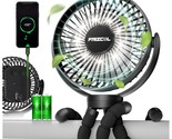 Portable Stroller Fan 65 Working Hours, Small Fan With Led Lights, 12000... - $53.99