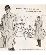 1958 Alligator Trenchcoat Overcoat Advertisement Vintage Mens Fashion DW... - $27.56 CAD