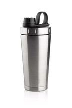 Stainless Steel Protein Shaker Bottle with Mixing Ball,Leak-Proof Shaker Cup - £12.44 GBP