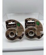 (2) Scotch Magic Greener Tape 123 3/4in x 600in Refill Dispenser Clear P... - $9.99