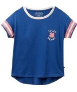 Lucky Brand T Shirt Girls 6X Gitana Tee Top Shirt Galaxy Blue Play Summe... - £15.79 GBP