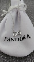 New Pandora Silver Womens Necklace Sparkling Infinity Collier Symbol 45CM S925 - £19.16 GBP