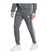 Adidas Sweatpants Joggers Essentials Fleece Tapered Cuffed Dark Gray Mens 2XL - $26.99