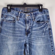 American Eagle Jeans Men 30x34 Blue Denim Relaxed Straight 100% Cotton M... - $14.84