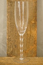 Modern LENOX Crystal Serpentine Pattern Champagne Flute Stemware 9-3/4&quot; ... - $24.69