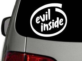 Evil Inside Vinyl Decal Car Wall Window Sticker Choose Size Color - £2.21 GBP+