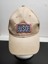 USO tan Hat - Adjustable strap with clamp - $13.78