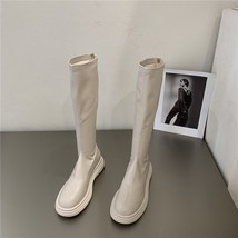 Autumn Winter Women Boots High Quality Soft Leather Ladies Knight Long Boots Cas - $50.79