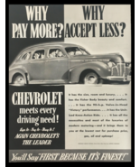 1941 Chevrolet Fisher-Body 90-H.P. Car Vintage Print Ad - £11.17 GBP
