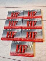 Sony HF 60 Blank NEW Cassette Tape lot of 7 - £15.60 GBP