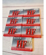 Sony HF 60 Blank NEW Cassette Tape lot of 7 - £15.54 GBP