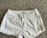 Guess Shorts Womens Size 24 100% Linen Cuffed Flat Front Button Shorts - $13.09