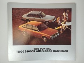 1982 PONTIAC T1000 Hatchback Showroom Dealer Advertisement 17x20 Cardboa... - $3,711.71 MXN