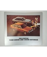 1982 PONTIAC T1000 Hatchback Showroom Dealer Advertisement 17x20 Cardboa... - €170,56 EUR