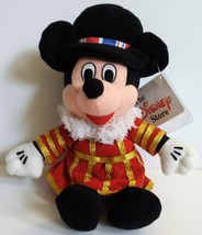 Disney Store UK Beefeater Mickey Mouse Beanbag 9&quot; Plush London England With Tags - £16.91 GBP