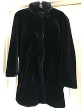 NEW: Dennis Basso Faux Fur Zip Front Hooded Coat - £137.89 GBP