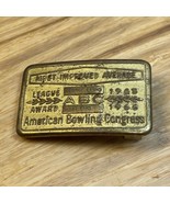 Vintage American Bowling Congress Most Improved Average Belt Buckle KG JD - €18,91 EUR