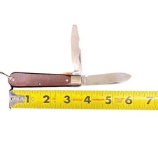 Vintage Colonial Prov USA 2 Blade Electricians Pocket Knife with Bale - $12.86