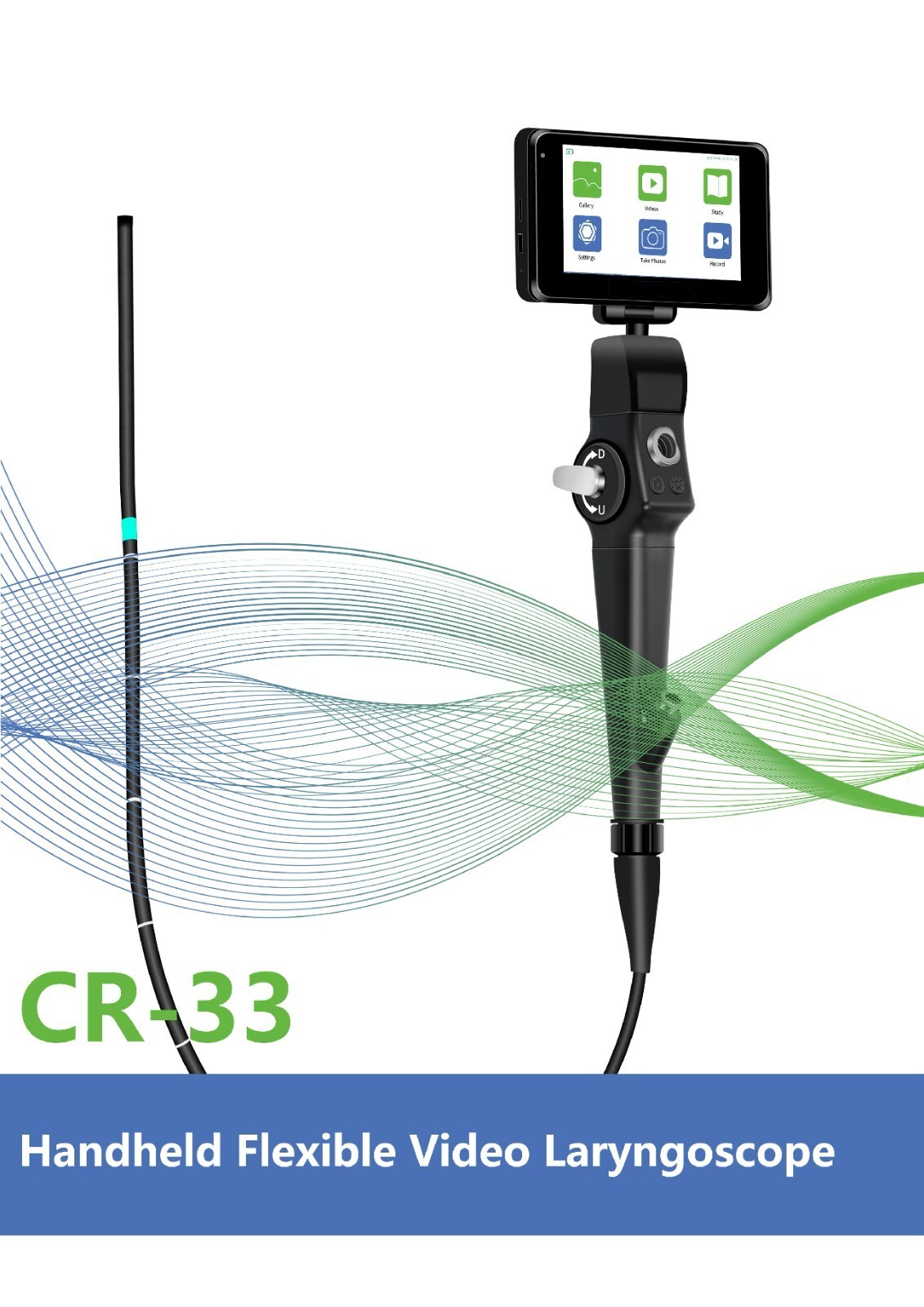 CoreRay Handheld Flexible Video Laryngoscopе 4.5&#39;&#39; Touch Screen Portable - $5,535.00
