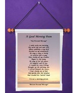 A Good Morning Poem - Personalized Wall Hanging (830-1) - £15.63 GBP