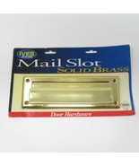 IVES BY SCHLAGE  MAIL SLOT-SOLID BRASS- DOOR HARDWARE, BRAND NEW - $24.74