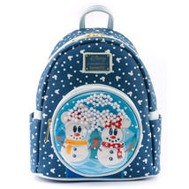 Loungefly Disney Mickey &amp; Minnie Snow Globe Mini Backpack - £55.94 GBP