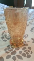 Fostoria Vintage Glass With Flowers~Very Beautiful 5&quot; Tall - £11.86 GBP