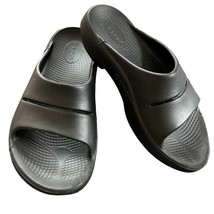 Oofos Ooahh Recovery Slide Sandals Black 9 - $36.00