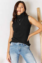 Basic Bae Full Size Ribbed Turtleneck Tank - $25.00