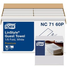 Tork LinStyle White Guest Towel, Absorbent, 1/6 Fold, 1-ply, 17&quot; x 12&quot; N... - $1,768.46 MXN
