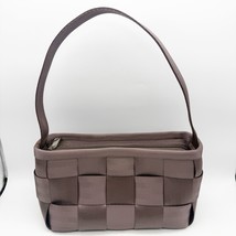 Harveys The Original Seatbelt Shoulder Tote Handbag taupe Woven Nylon Ma... - $49.99