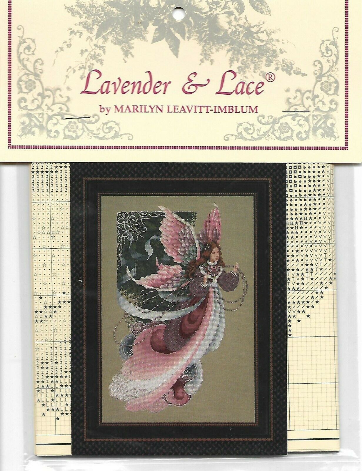COMPLETE  MATERIALS WITH LINEN  - "FAIRY DREAMS L&L41" BY Lavender and Lace - $79.19