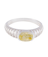 Anillo de plata de ley 925 de cuarzo rutilo, joyería casera para regalo ... - $233.03 MXN