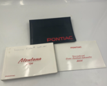 2004 Pontiac Montana Owners Manual Handbook Set with Case OEM I04B13064 - £28.31 GBP