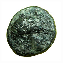 Ancient Greek Coin Autokane Aeolis AE8mm Apollo / Nymph 00658 - £20.90 GBP