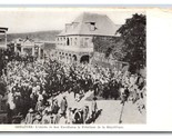 Entry of President of Republic Gonaives Haiti UNP 1918 DB Postcard W8 - £15.75 GBP