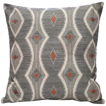 Desmond Red Diamond Pillow 19x19 Inch Square, Complete Pillow - Cover &amp; ... - $59.95