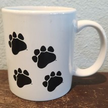 Puppy Dog Paw Prints Both Sides Coffee Mug Cup 16oz - £6.93 GBP
