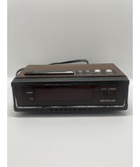 Vintage 1981 Westclox 22636 Digital Alarm Clock Woodgrain TESTED - $11.35