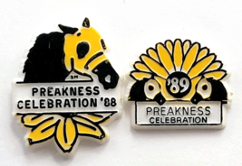 Lot 2 Preakness Celebration Pins 1988 1989 Horse Racing Maryland Souveni... - $18.99