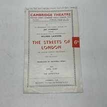 Playbill Theater Programm Cambridge Theater Streets von London - $30.68