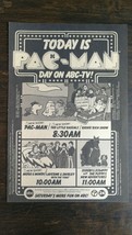Vintage 1982 Saturday Morning Cartoons Pac-Man Full Page Original TV Ad 721 - £5.20 GBP