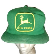 Vintage John Deere Patch Green Snapback Half Mesh Cap K Brand Product Ma... - £19.65 GBP
