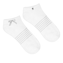 Socks Ankle Gray Bow - £4.54 GBP