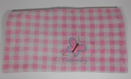 Parents Choice Flutterby Baby Blanket 40x30in Security Lovey Plaid Butte... - $49.99