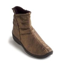 Arcopedico Women's Paluma Gray Bronze Vegan Zip-Up Comfort Booties - $49.99
