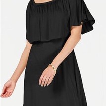 Size M/M, Thalia Sodi Women&#39;s Popover Dress Black NWT - £7.96 GBP