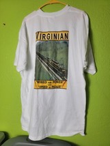 Y2K Mens Shirt VGN Virginian Beefy Hanes Large Graphic Virginian Railroa... - $46.54