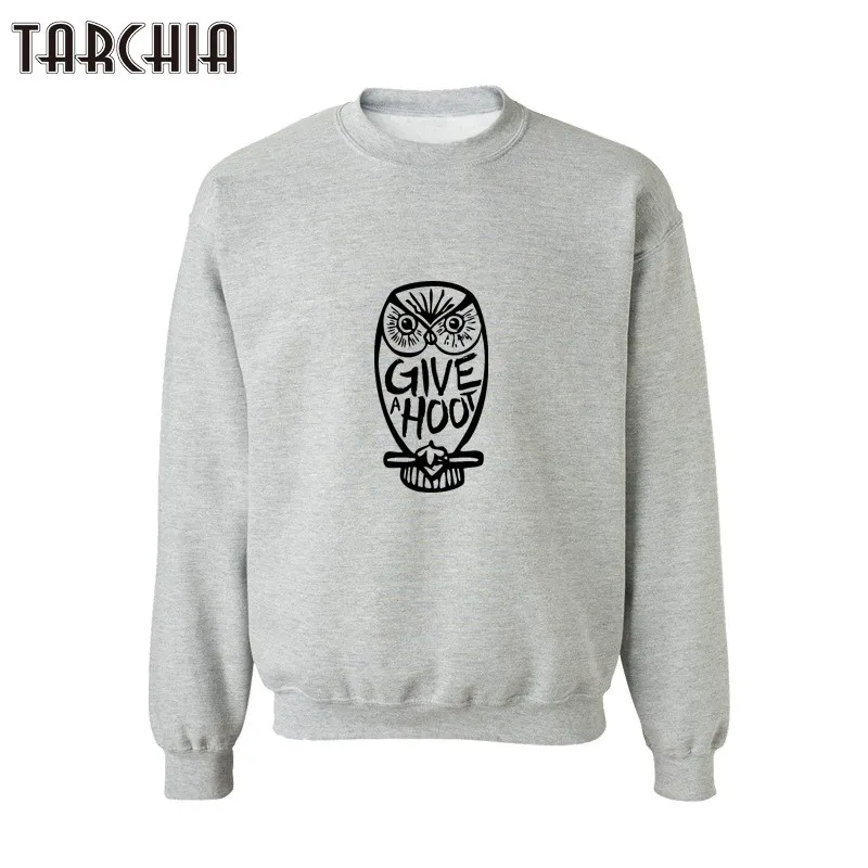 TARCHIA Owl  Hoodies Men Funny  Printed s Winter Fashion O-Neck Full Sleeve Trau - £135.43 GBP